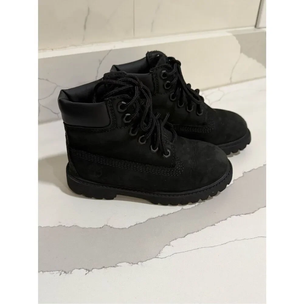 Timberland Waterproof PrimaLoft® Toddler Boots | Black Nubuck | Toddler Size 10